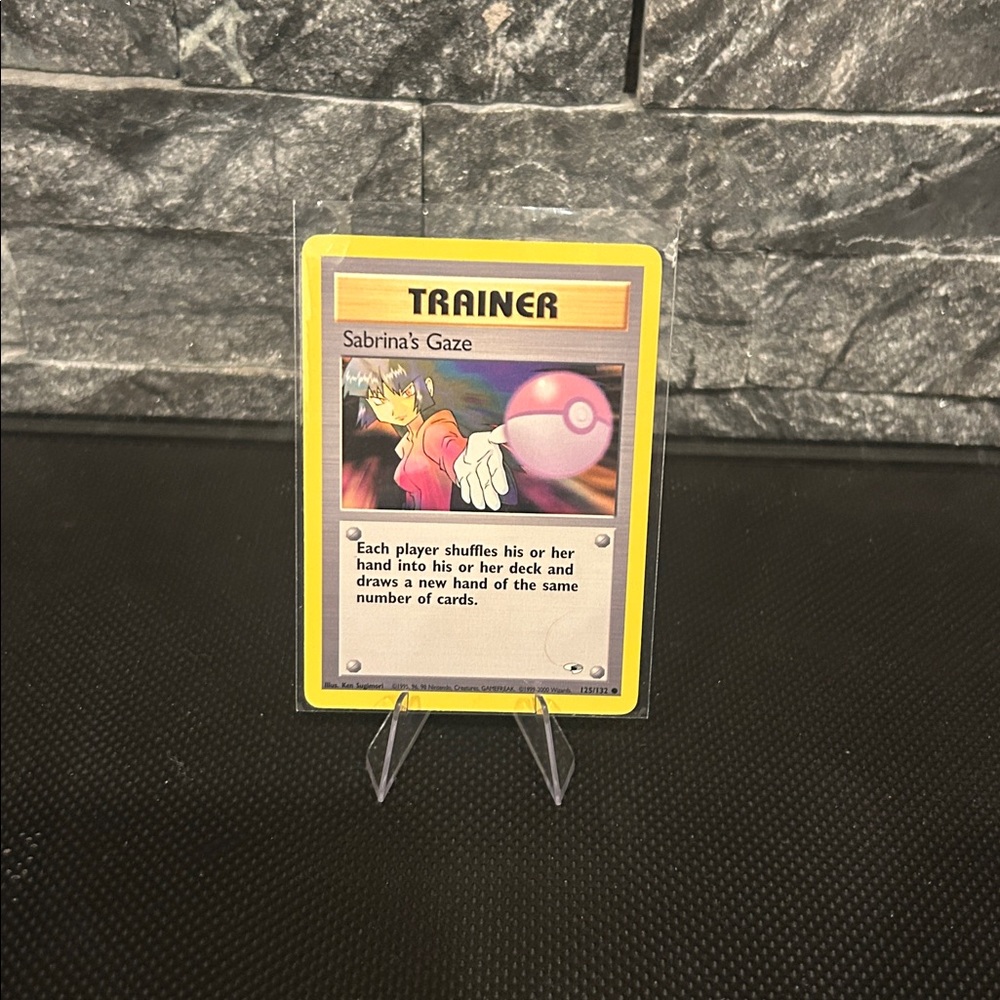 Pokemon Sabrina’s Gaze 125/132 Vintage from Gym Heroes‎ Unlimited (2000) M/NM